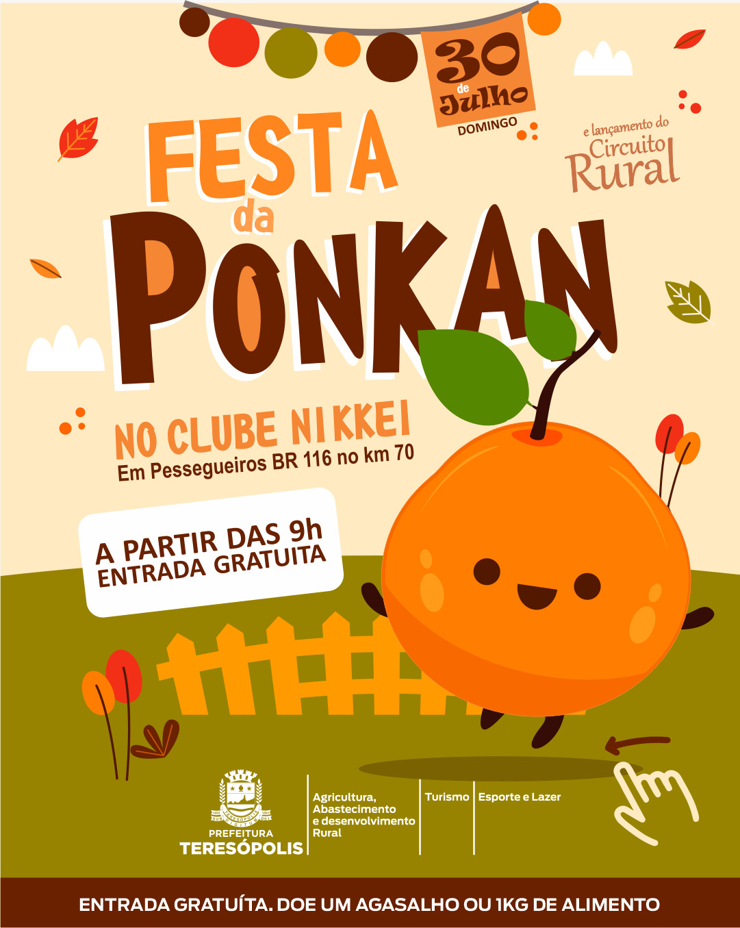 Prefeitura de Teresópolis promove Festa da Ponkan neste final de